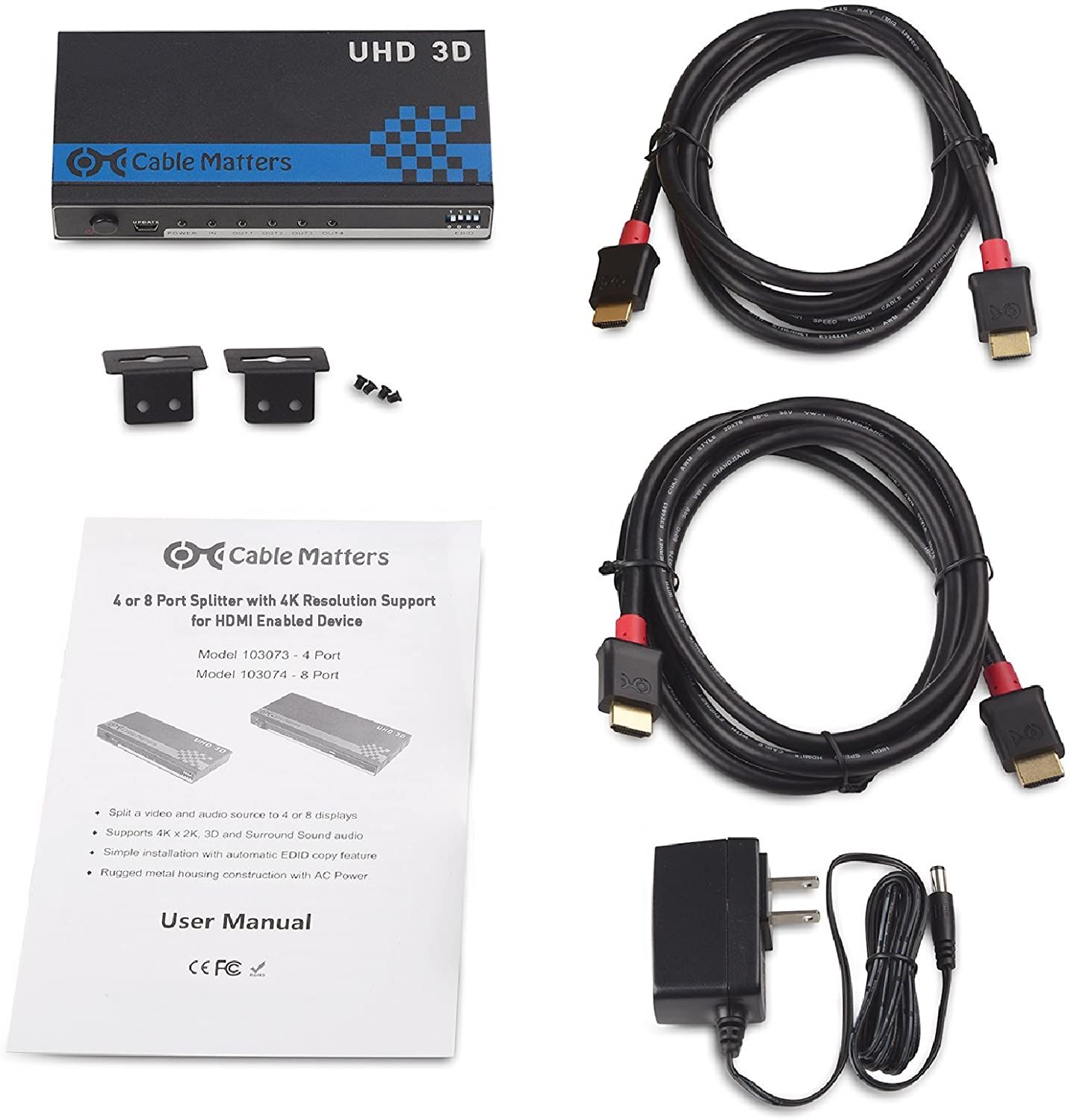 CM 4 Port HDMI Splitter